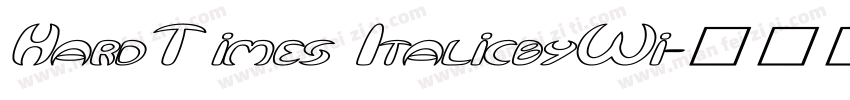 HardTimes ItalicbyWi字体转换